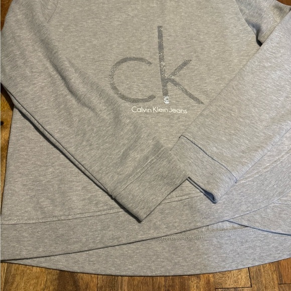 Calvin Klein Heather Gray sweat shirt excellent condition size large - Picture 6 of 6